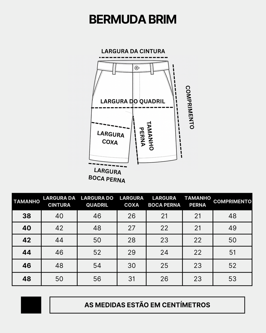 Bermuda Brim - Preto