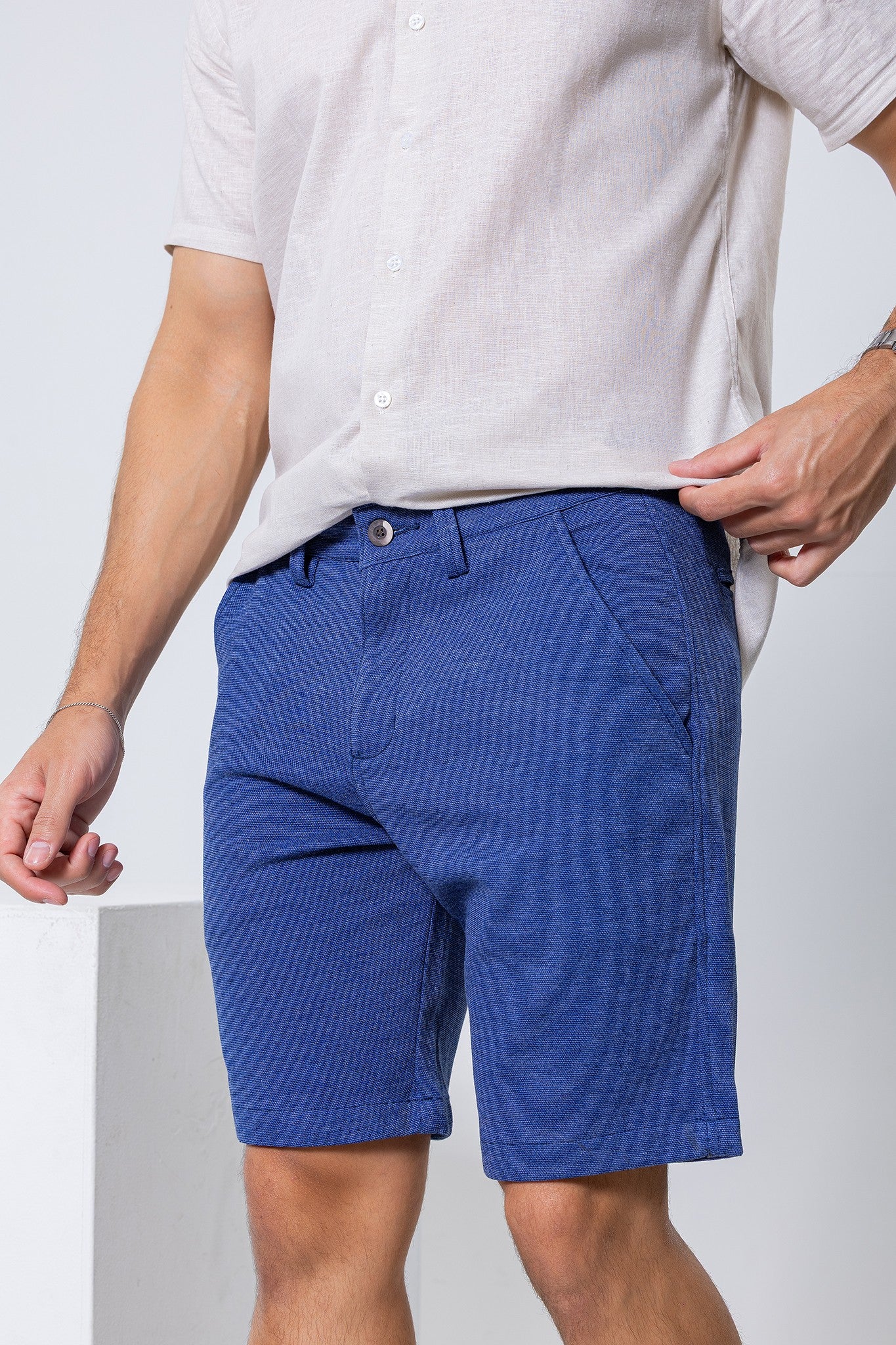 Bermuda Moletom - Azul