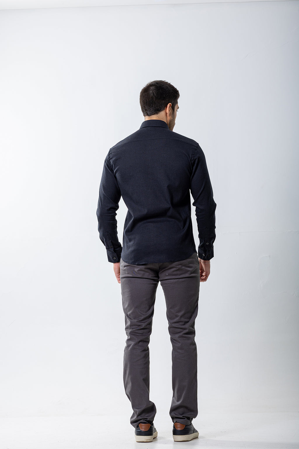 Camisa Blend Premium – Algodão, Viscose e Linho - Preto