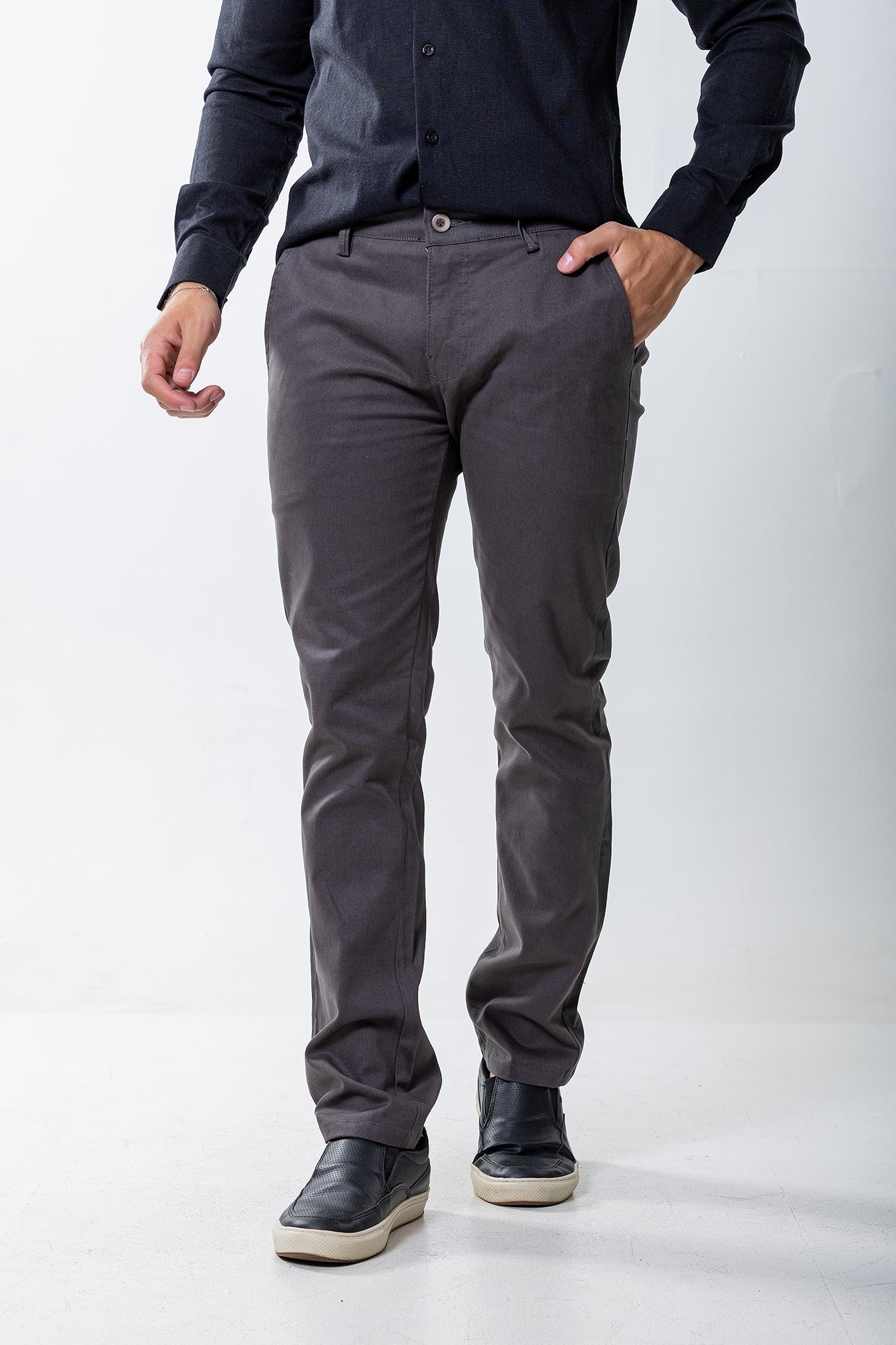 Calça Brim – Cinza Escuro