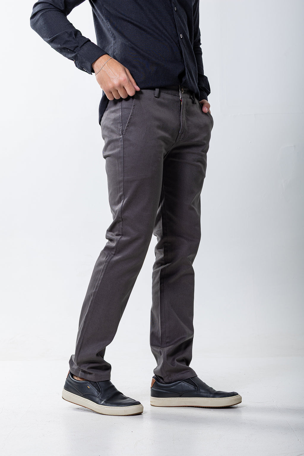 Calça Brim – Cinza Escuro