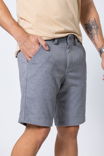 Bermuda Moletom - Cinza Claro