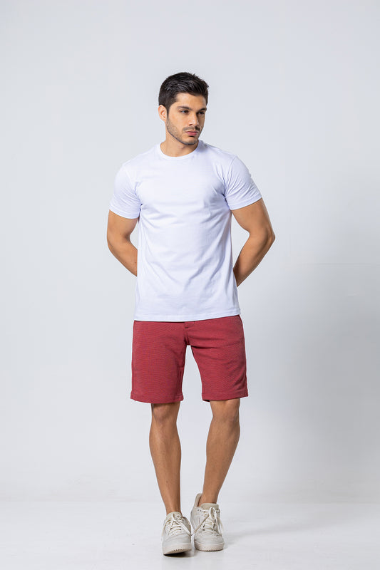 T-SHIRT - Manga Tradicional  – 100% Algodão - Branca