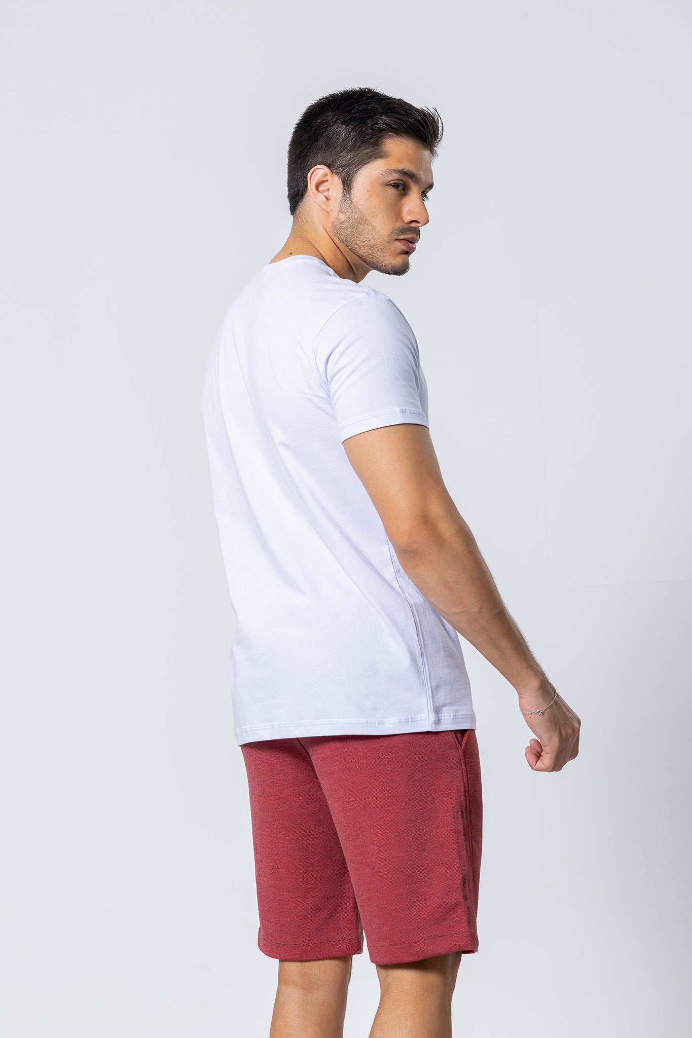 T-SHIRT - Manga Tradicional  – 100% Algodão - Branca